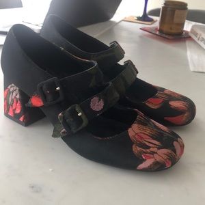 Jeffrey Campbell floral mary janes
